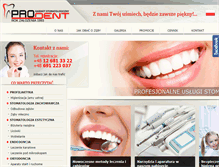 Tablet Screenshot of prodent.pl