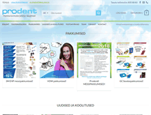 Tablet Screenshot of prodent.ee